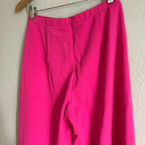 Pink Wide Leg Trouser High Waisted Pant NWOT - Picture 5 of 6